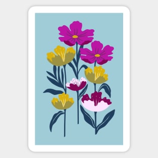 Bold tropical flowers Sticker